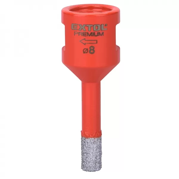 Vykružovací diamantová korunka 8mm pro úhlové brusky EXTOL PREMIUM 8801860