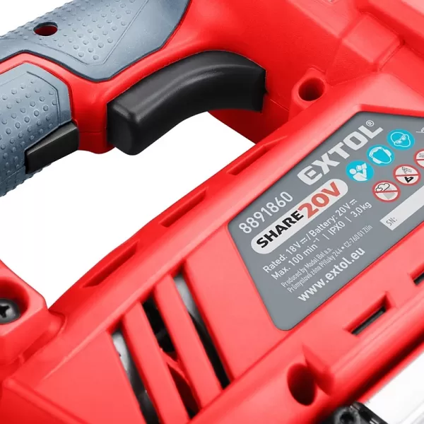 Aku hřebíkovačka / sponkovačka 20V bez aku Extol Premium 8891861