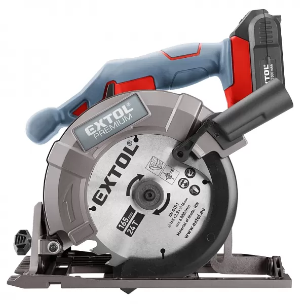 Aku kotoučová pila 165mm 20V 2,0Ah Extol Premium 8891822