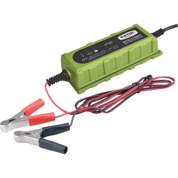 Autonabíječka 5stupňová 6/12V 1A s LCD EXTOL CRAFT 417301