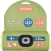 Čepice s čelovkou fluorescentní žlutá EXTOL LIGHT 43194