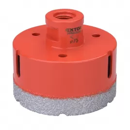Vykružovací diamantová korunka 75mm pro úhlové brusky EXTOL PREMIUM 8801878