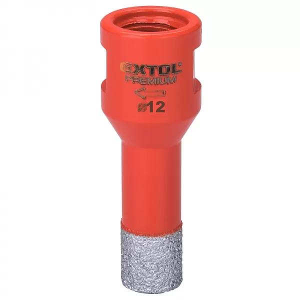 Vykružovací diamantová korunka 12mm pro úhlové brusky EXTOL PREMIUM 8801862
