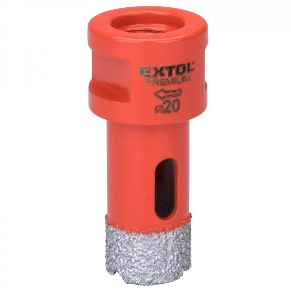 Vykružovací diamantová korunka 20mm pro úhlové brusky EXTOL PREMIUM 8801866