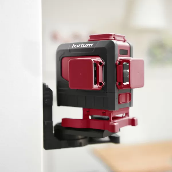 Samonivelační křížový laser se zeleným paprskem Fortum 4780216