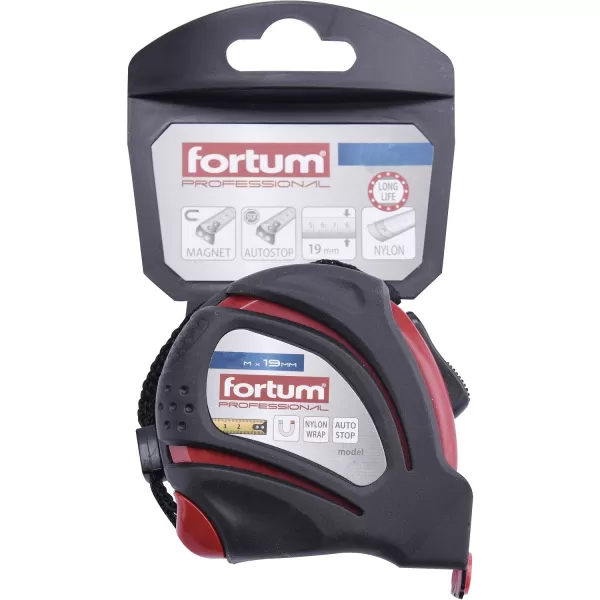 Svinovací metr 7,5 m x 25 mm s magnety FORTUM 4780207