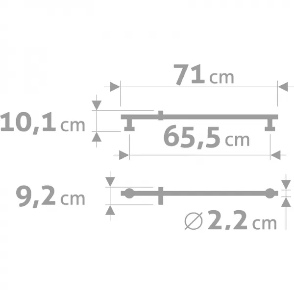 Tyč s posuvným držákem sprchy FRESHHH 830309