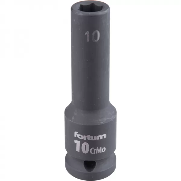 Hlavice nástrčná rázová 1/2", 10mm, L 78mm, CrMoV Fortum 4703210