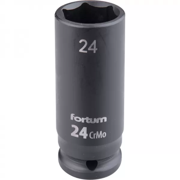 Hlavice nástrčná rázová 1/2", 24mm, L 78mm, CrMoV Fortum 4703224