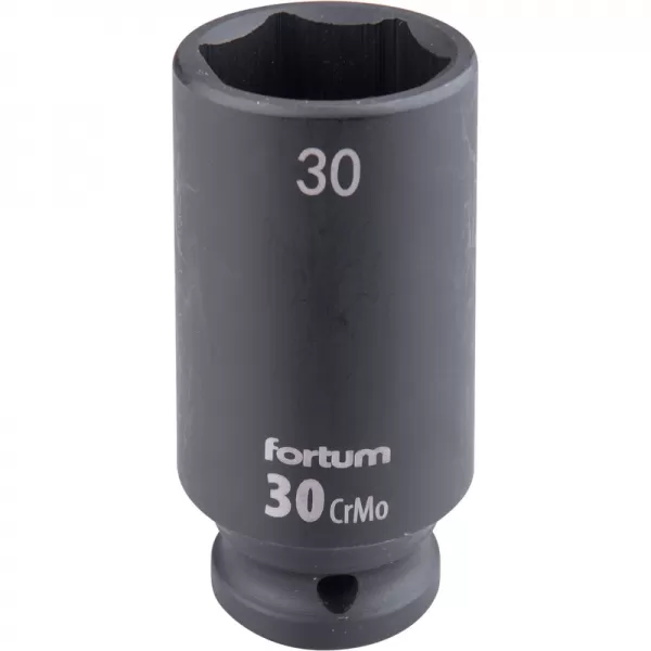 Hlavice nástrčná rázová 1/2", 30mm, L 78mm, CrMoV Fortum 4703230
