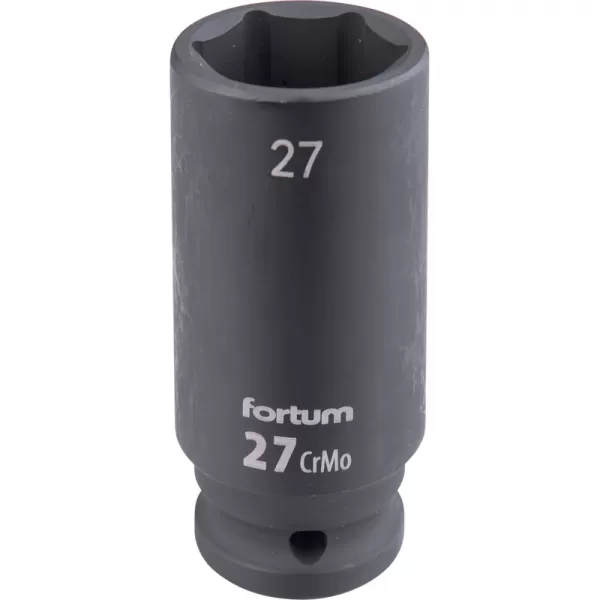 Hlavice nástrčná rázová 1/2", 27mm, L 78mm, CrMoV Fortum 4703227