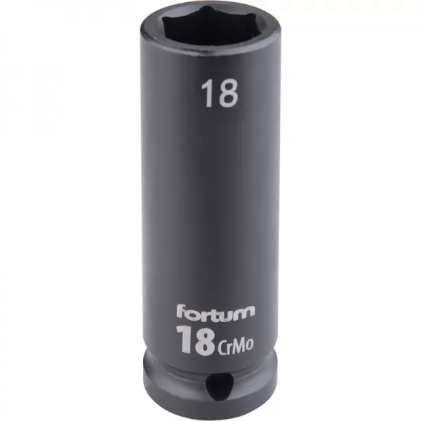 Hlavice nástrčná rázová 1/2", 18mm, L 78mm, CrMoV Fortum 4703218