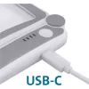 Skládací lupa se světlem, 4× zvětšení, USB nabíjení Extol Light 43164