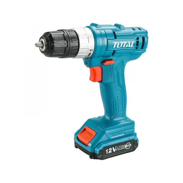 Aku vrtací šroubovák s nářadím 12V/1x2,0Ah Li-ion Total THKTHP11282