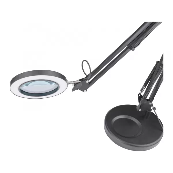 Lampa stolní s lupou USB napájení 2400lm 3 barvy Extol Light 43160