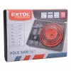 Vrtáky vykružovací korunkové, 7průměrů O 64-127mm EXTOL PREMIUM 8801607