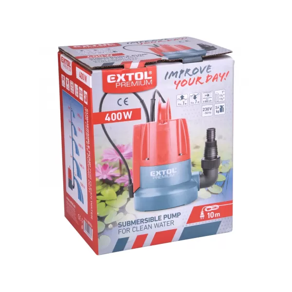 Ponorné tlakové čerpadlo pro čerpaní do sucha Extol Premium 8895014