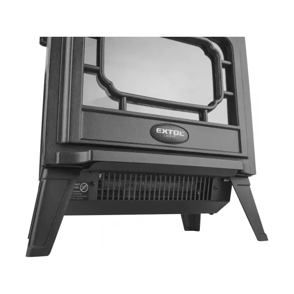 Elektrický krb s plápolajícím ohněm LED a topením 1800W Extol Light 43420