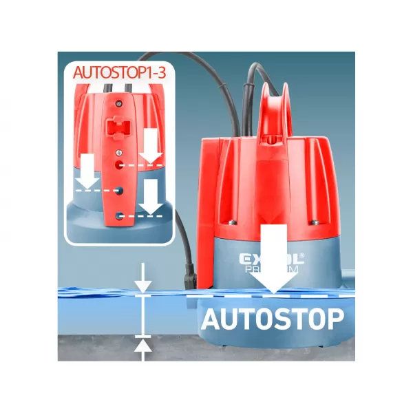 Ponorné tlakové čerpadlo pro čerpaní do sucha Extol Premium 8895014