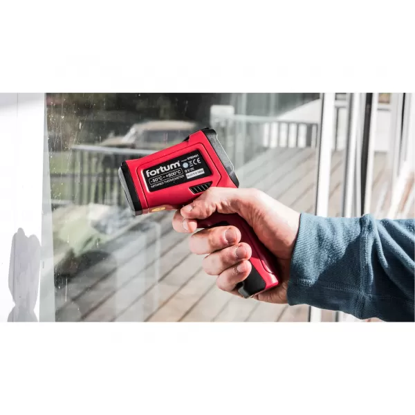 Teploměr bezkontaktní IR průmyslový, se sondou Fortun 4780401