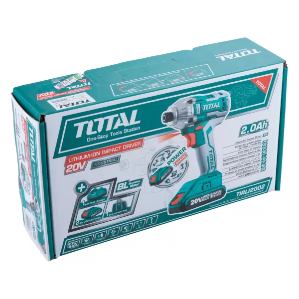 Aku rázový utahovák industrial 20V 2x 2,0Ah Brushless Total TIRLI2002
