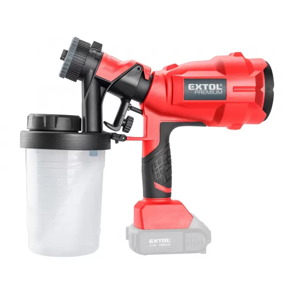 Aku stříkací pistole HVLP 20V bez aku Extol Premium 8891863
