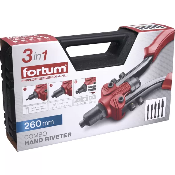 Kleště nýtovací pákové COMBO Fortum 4770638