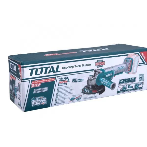 Aku úhlová bruska 115 mm 20V/bez aku Total TAGLI211156