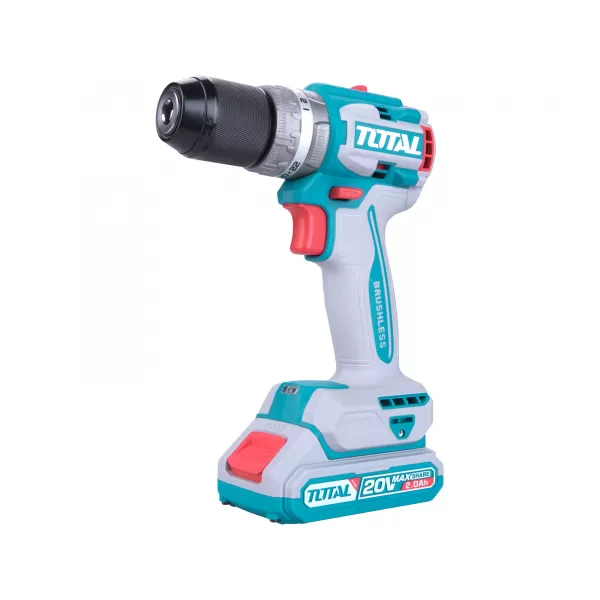 Aku vrtací šroubovák s příklepem 20V 2x2,0Ah Total TIDLI20602E