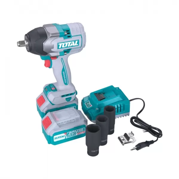 Aku rázový utahovák 20V 2x4,0Ah Industrial Total TIWLI2085