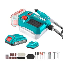 Aku přímá bruska 20V/2,0 Ah Total TMGLI20011