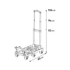 Vozík skládací, nosnost až 200kg/6koleček Extol Premium 8856009